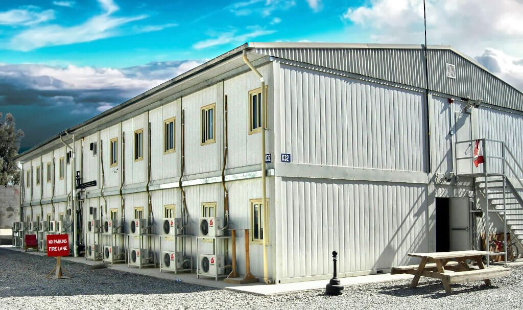 afganistÁn - campamento militar en kandahar - edificio modular