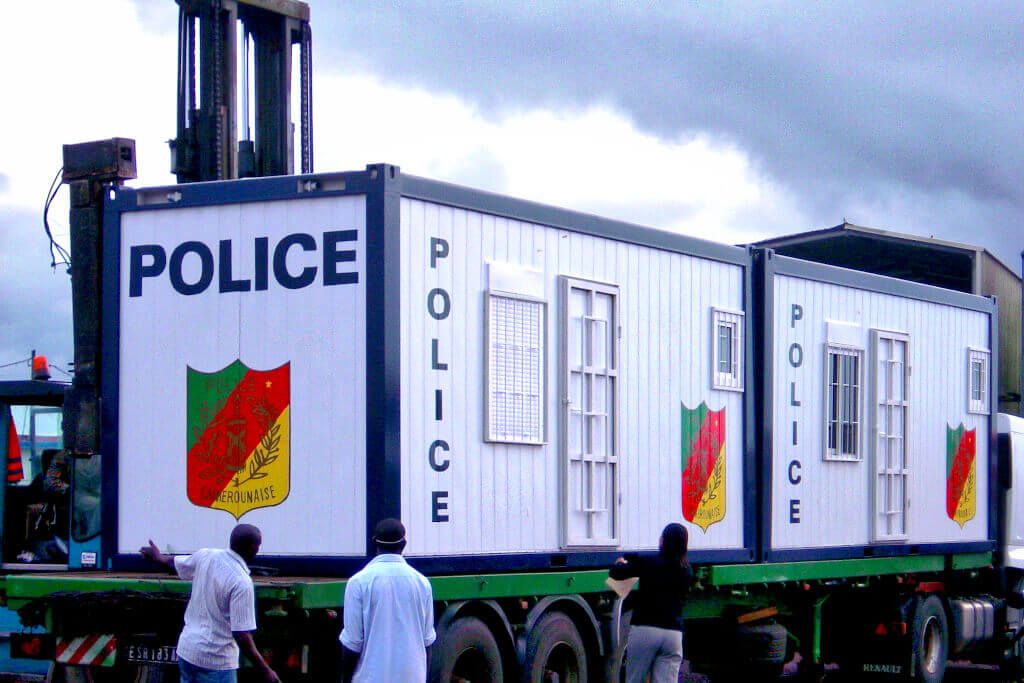 cameroon - mobile police station cabins