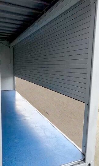 holland - street box pop up shop with roll up door