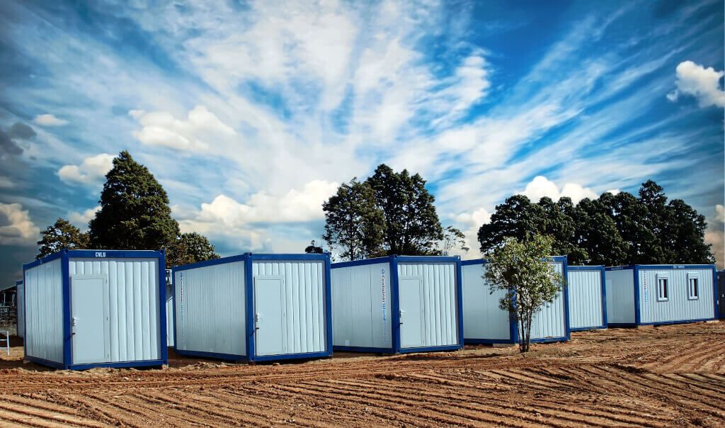 mozambique - unidades individuales flat pack para el alojamiento