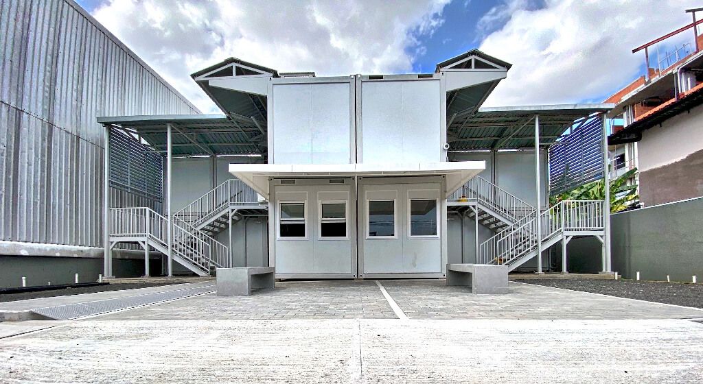 panama - prefab dark kitchen modular block