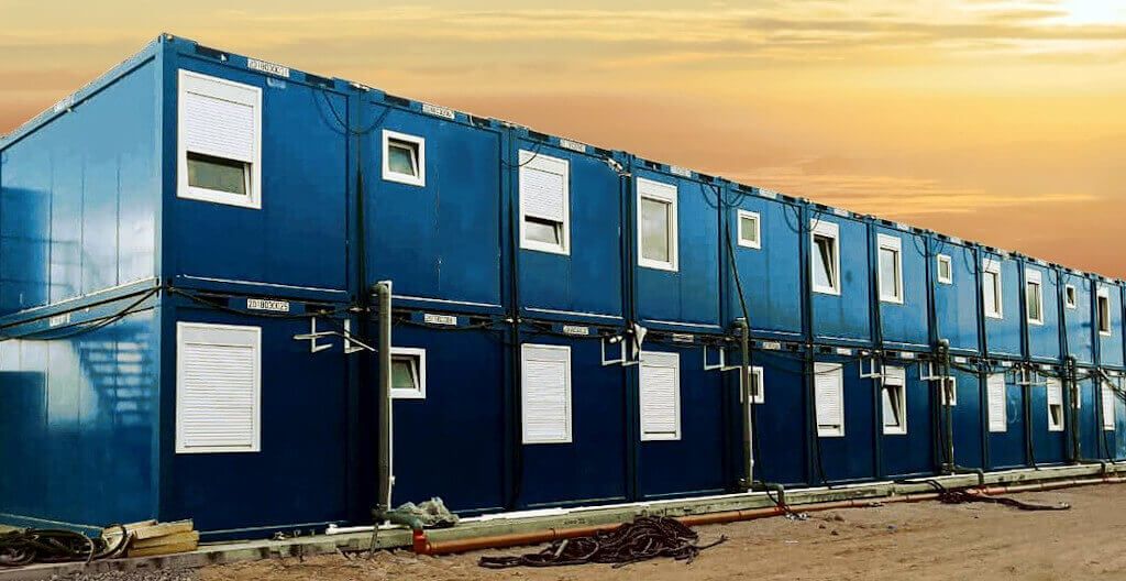 russia - 2 storey modular office in gas processing plant